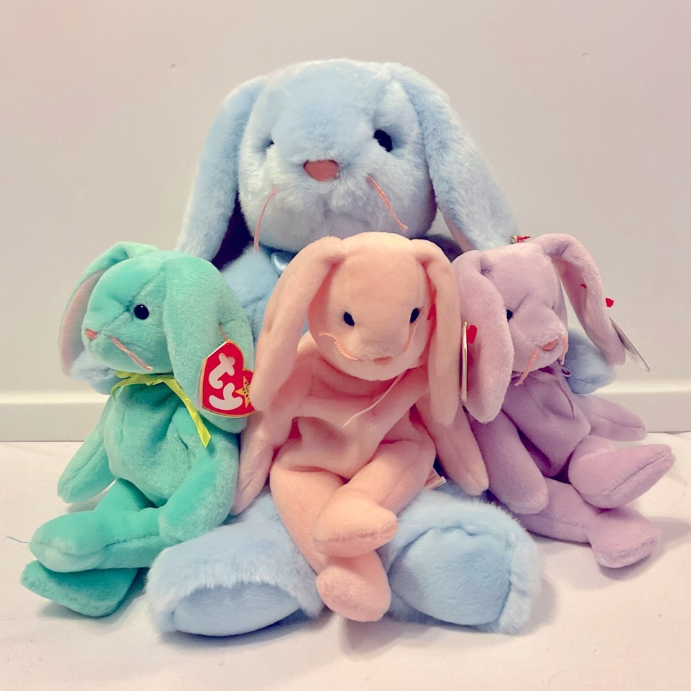 Ty set of 4 bunnies